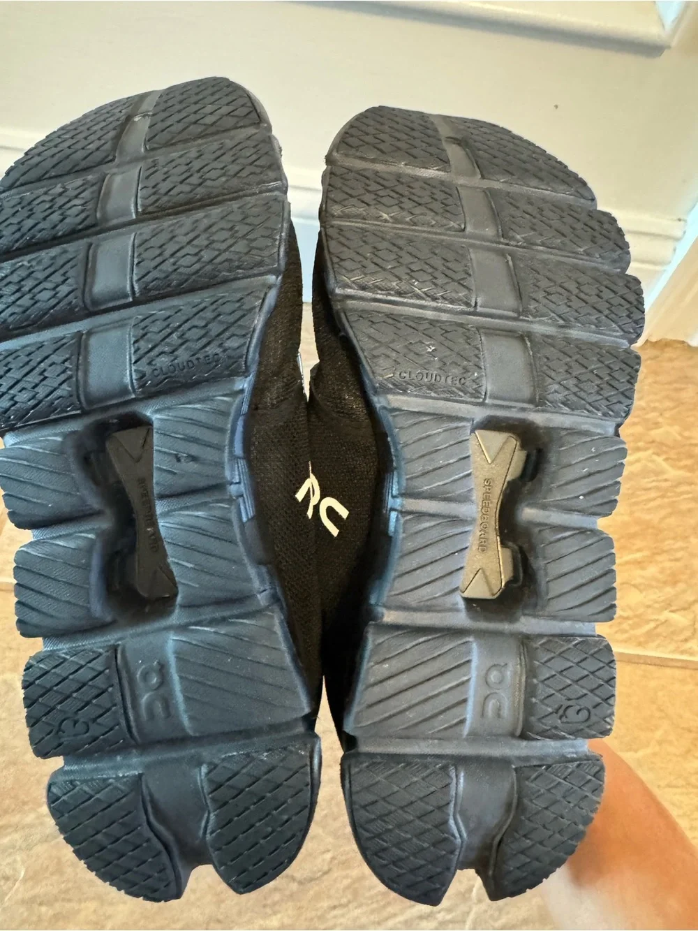 On Running Men's Cloud X Lightweight Black Running Shoes
